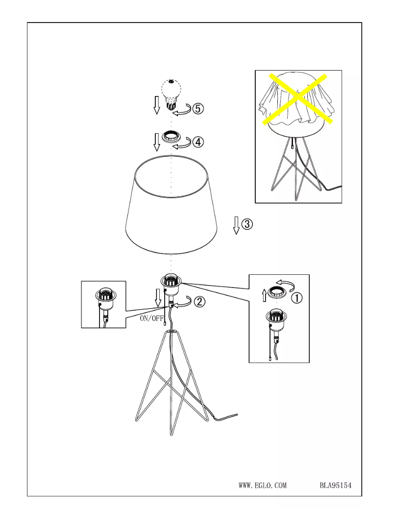 Page 1 of the manual User Manual Eglo Camporale