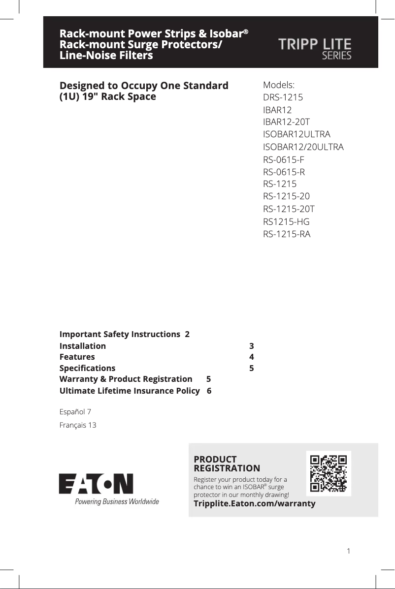 First page image of the manual for IBR12