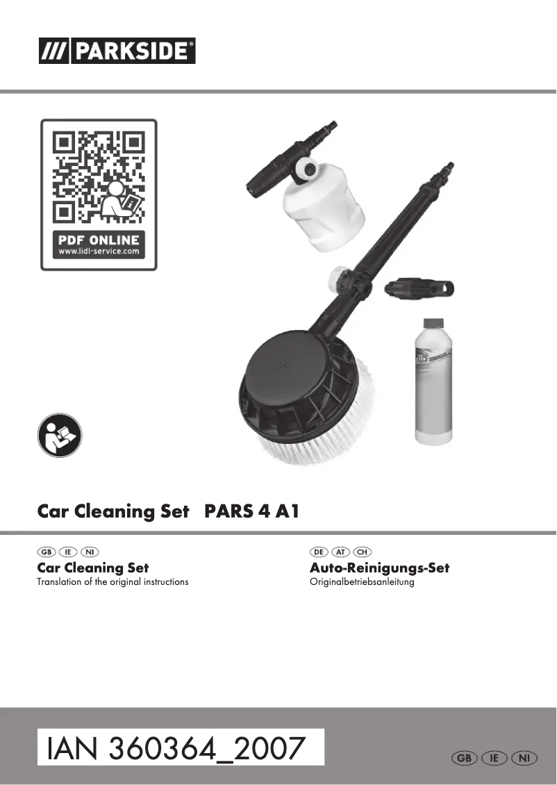 First page image of the manual for PARS 4 A1