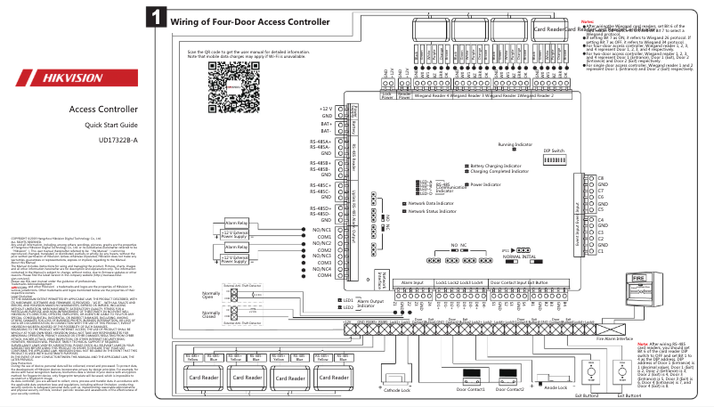 Page 1 of the manual Quick Start Guide Hikvision DS-K2601T