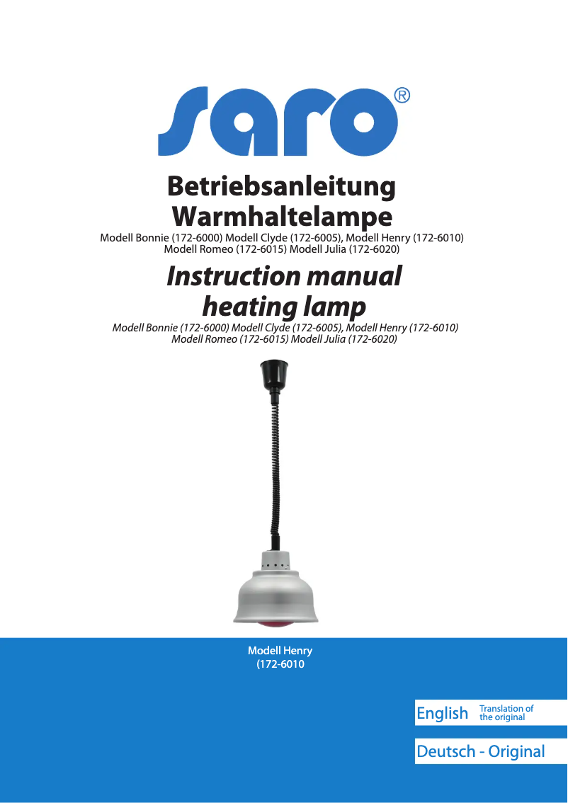 First page image of the manual for Bonnie