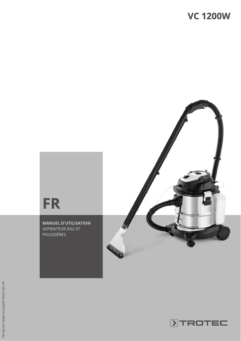 First page image of the manual for VC 1200W