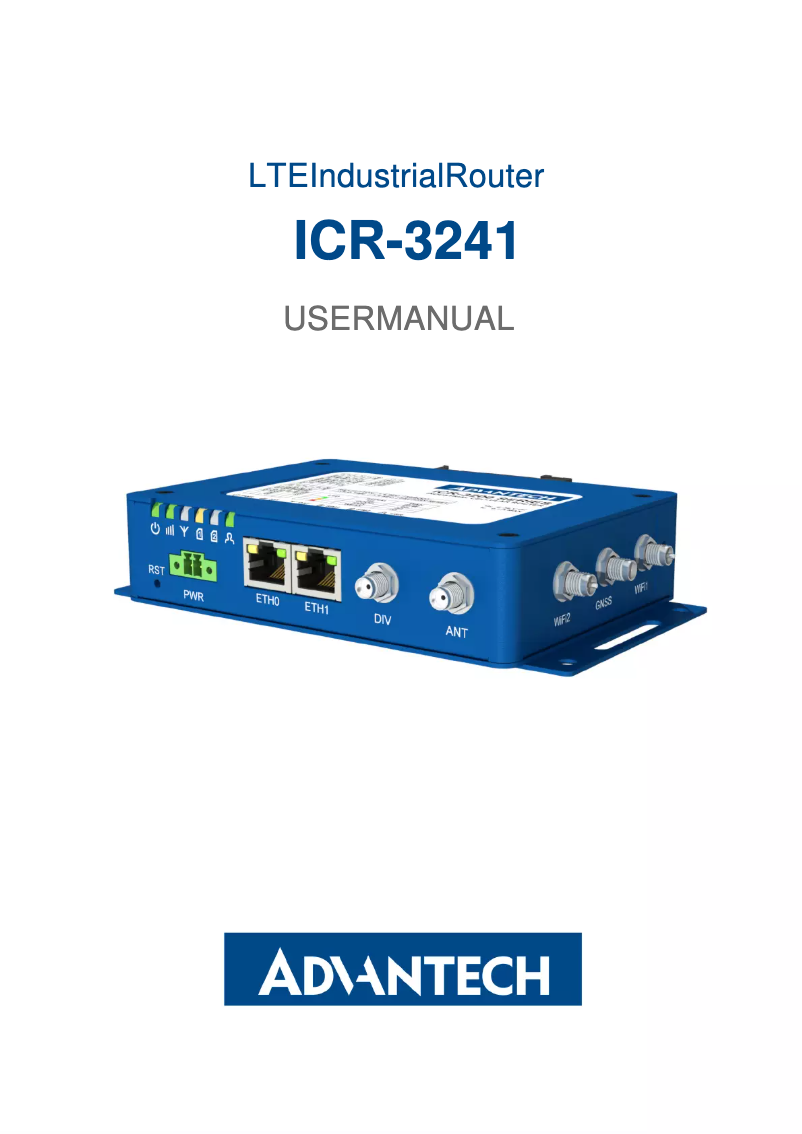 First page image of the manual for ICR-3241