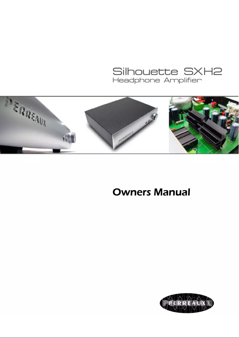 First page image of the manual for Silhouette SXH2