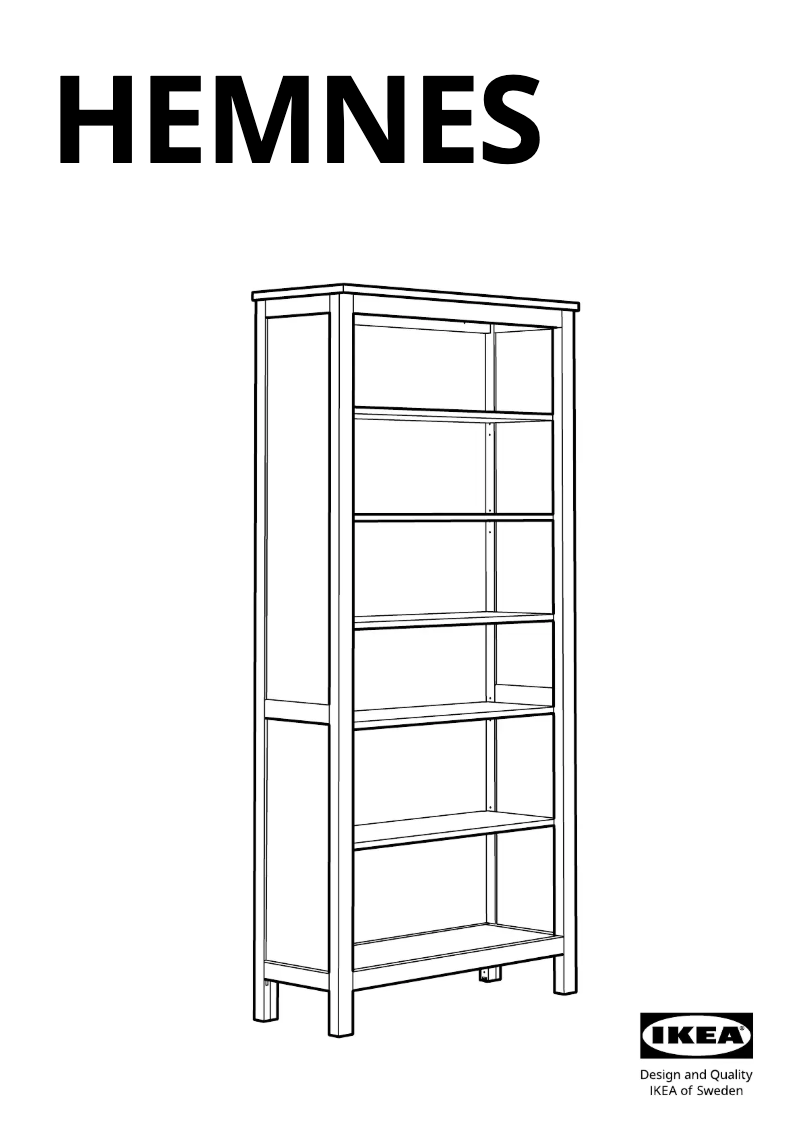 Page 1 of the manual User Manual Ikea HEMNES 704.522.96
