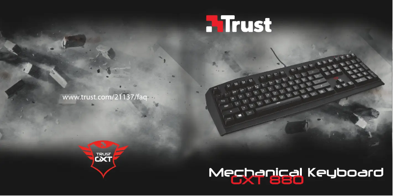 First page image of the manual for GXT 880