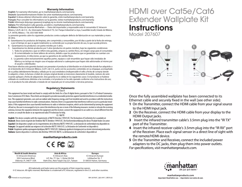 First page image of the manual for 207607