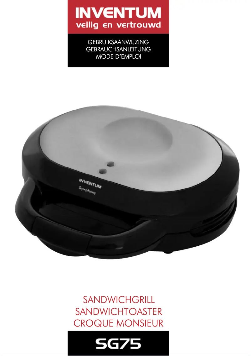 First page image of the manual for SG75