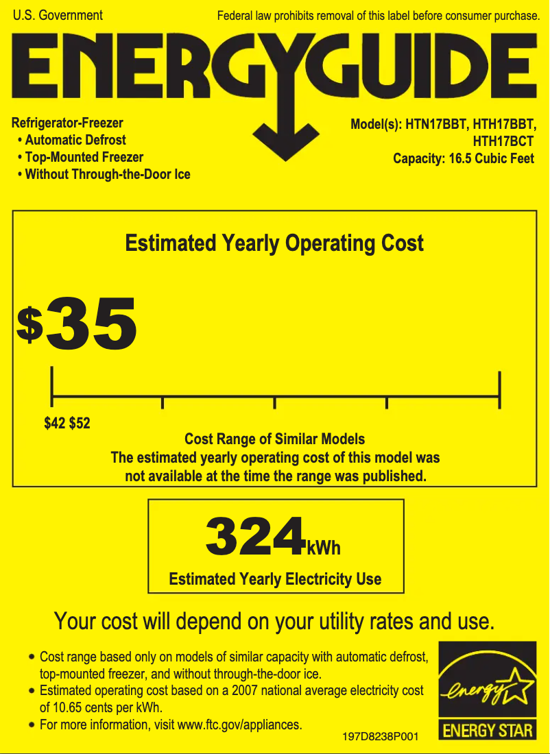 First page image of the manual for HTN17BBTRCC