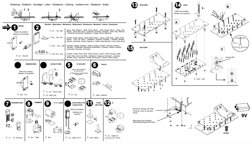 First page image of the manual for MK176