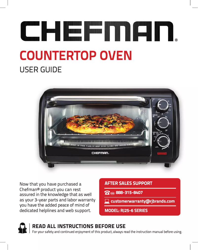 Page 1 of the manual User Manual Chefman RJ25-6