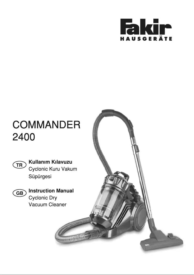 First page image of the manual for Commander 2400