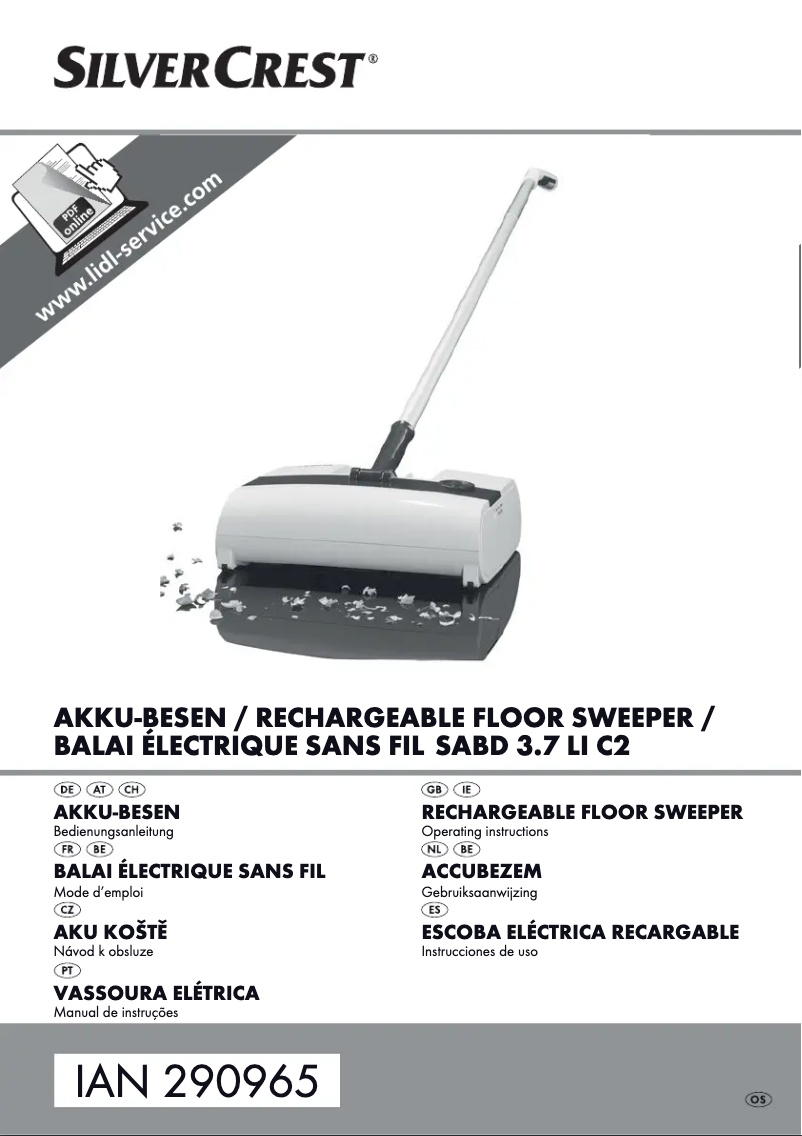 First page image of the manual for SABD 3.7 LI C2