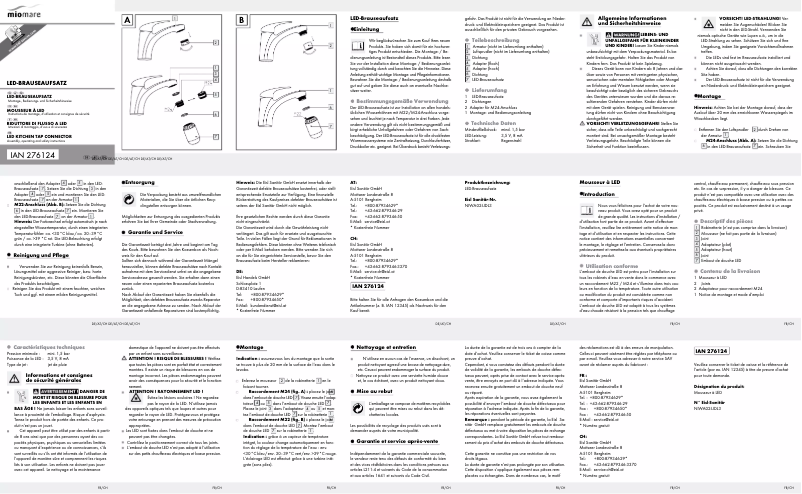 First page image of the manual for IAN 276124