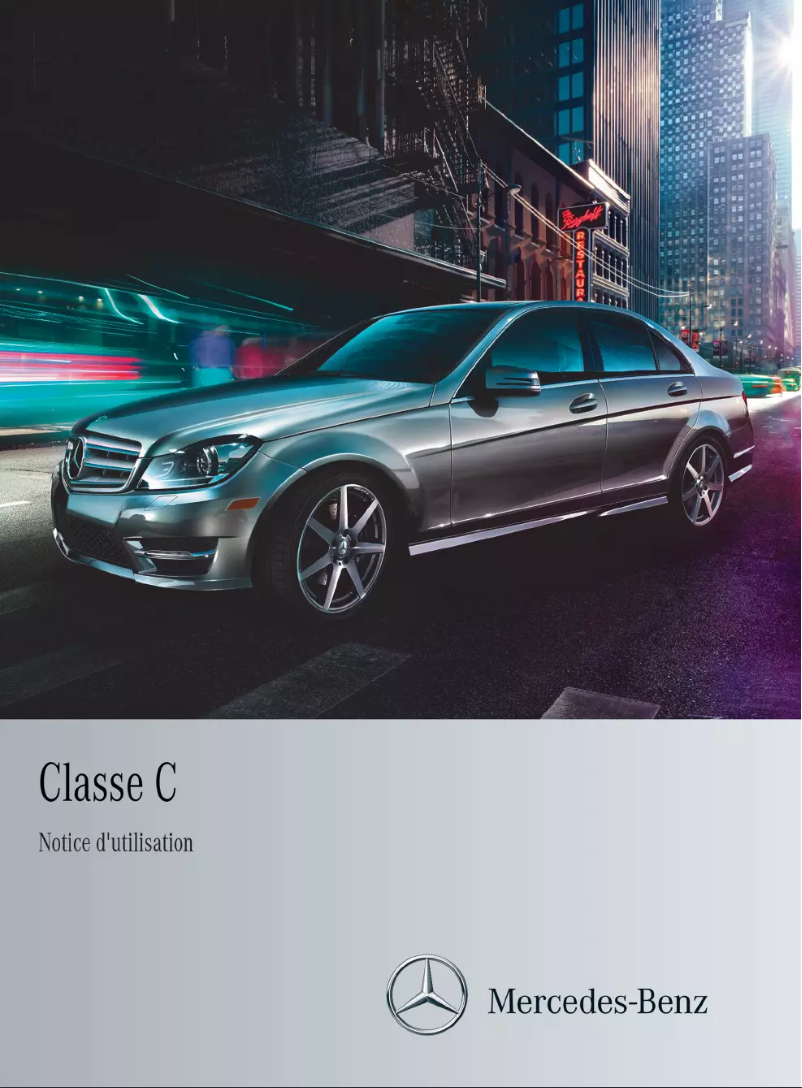 First page image of the manual for C-Class (2014)
