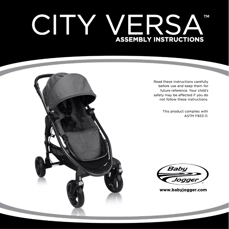 Page 1 of the manual User Manual Baby Jogger City Versa