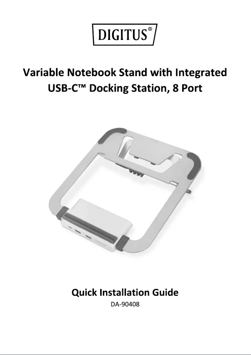 Page 1 of the manual User Manual Digitus DA-90408