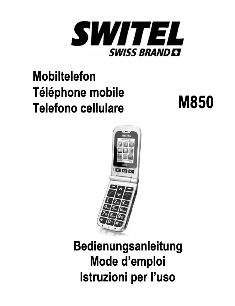 First page image of the manual for M850