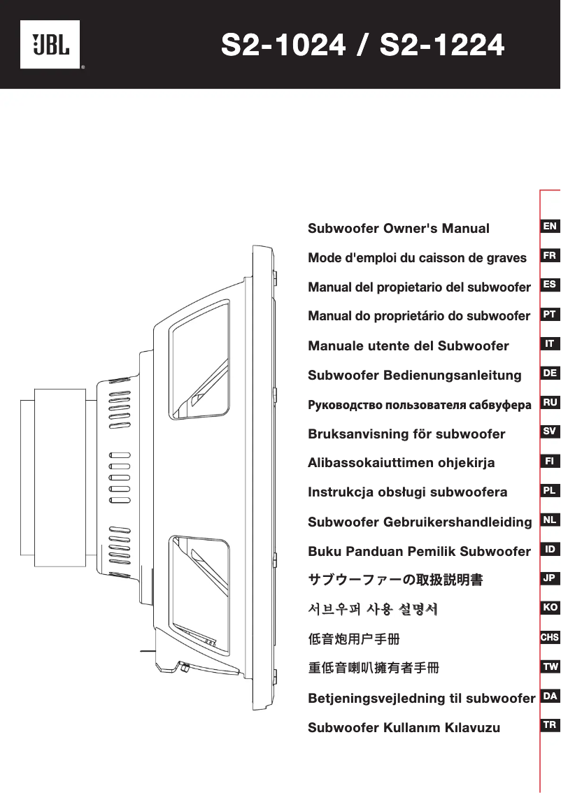 First page image of the manual for S2-1024