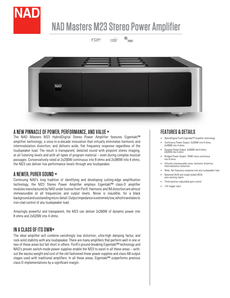 First page image of the manual for M23