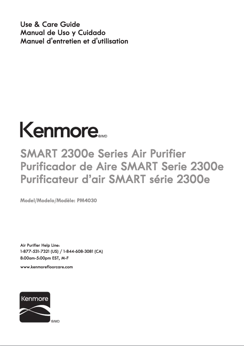 Page 1 of the manual User Manual Kenmore PM4030