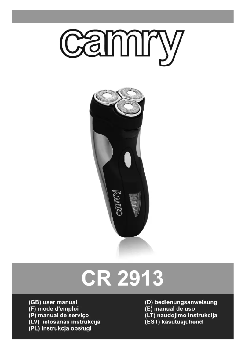 Page 1 of the manual User Manual Camry CR 2913