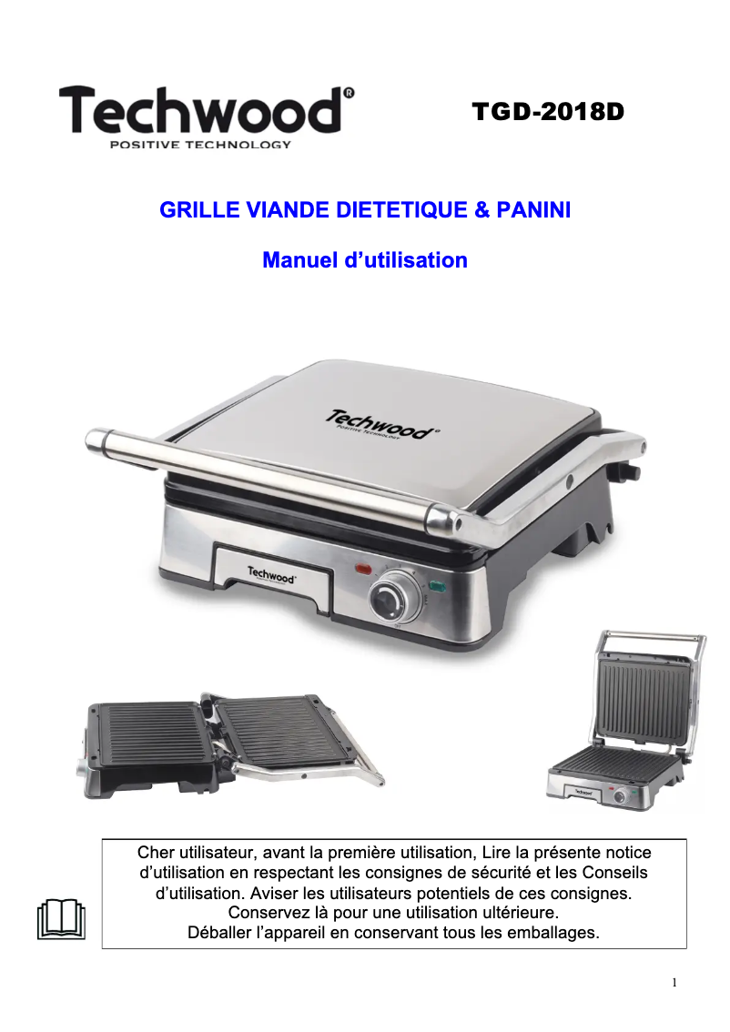 First page image of the manual for TPG-756