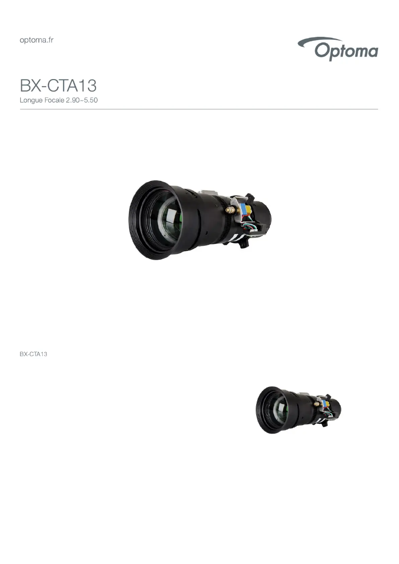 First page image of the manual for BX-CTA13