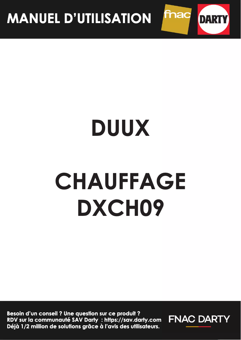 Page 1 of the manual User Manual Duux Threesixty