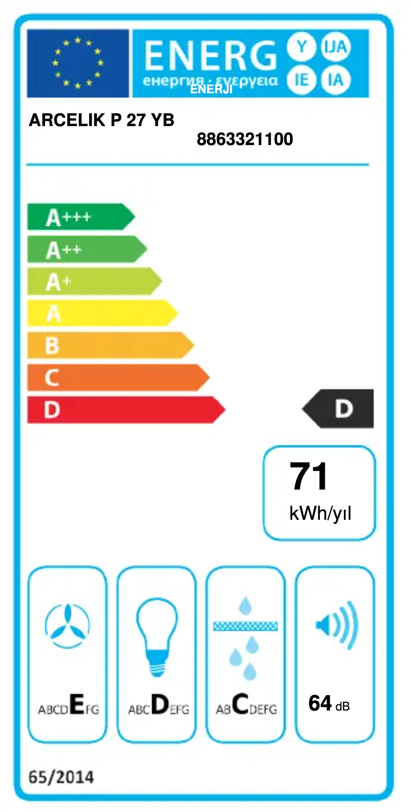 First page image of the manual for P 27 YB