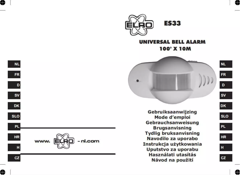 Image de la première page du manuel de l'appareil ES33