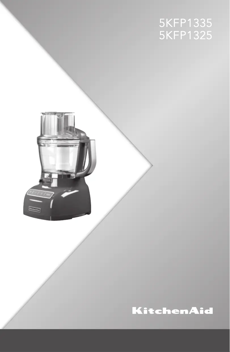 First page image of the manual for Foodprocessor 5KFP1335