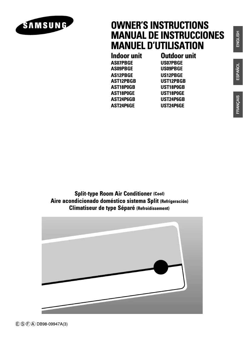 First page image of the manual for AST18P0GE