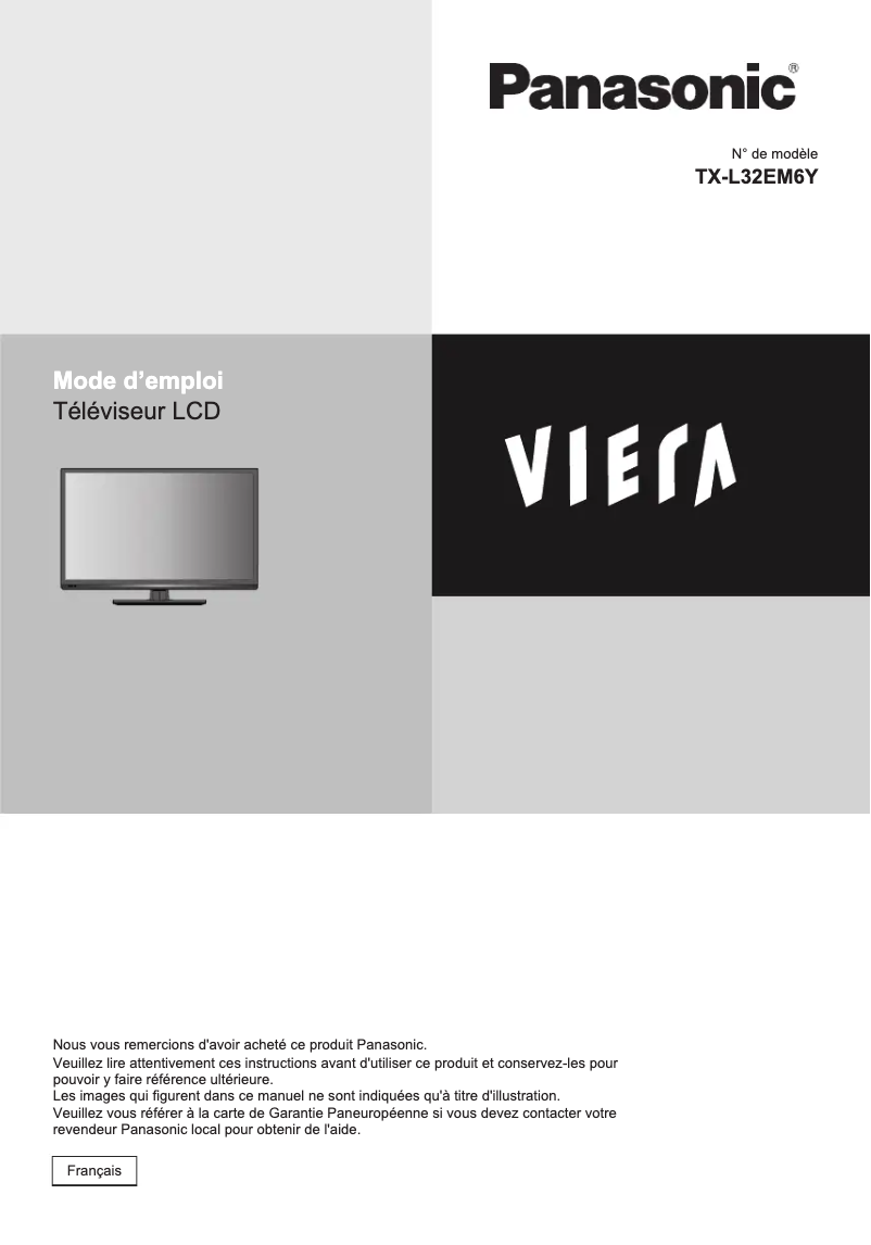 First page image of the manual for TX-L32EM6