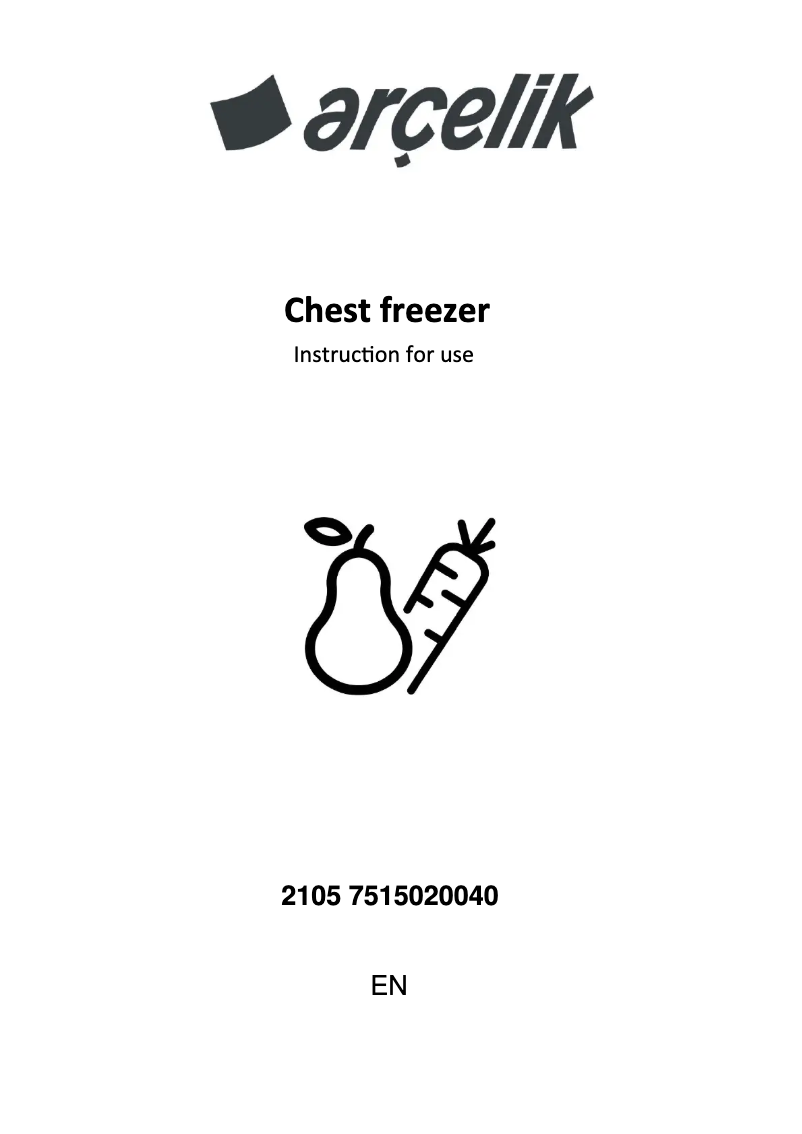 First page image of the manual for 2105