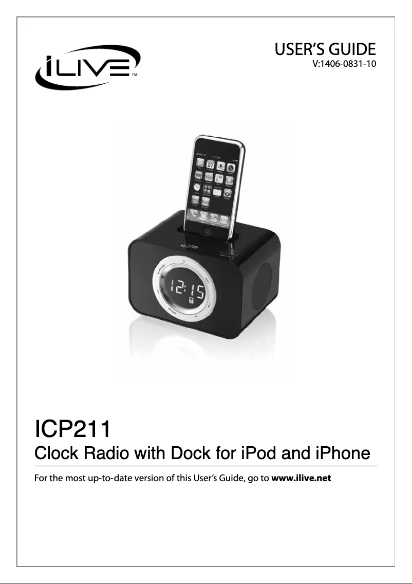 First page image of the manual for ICP211BU