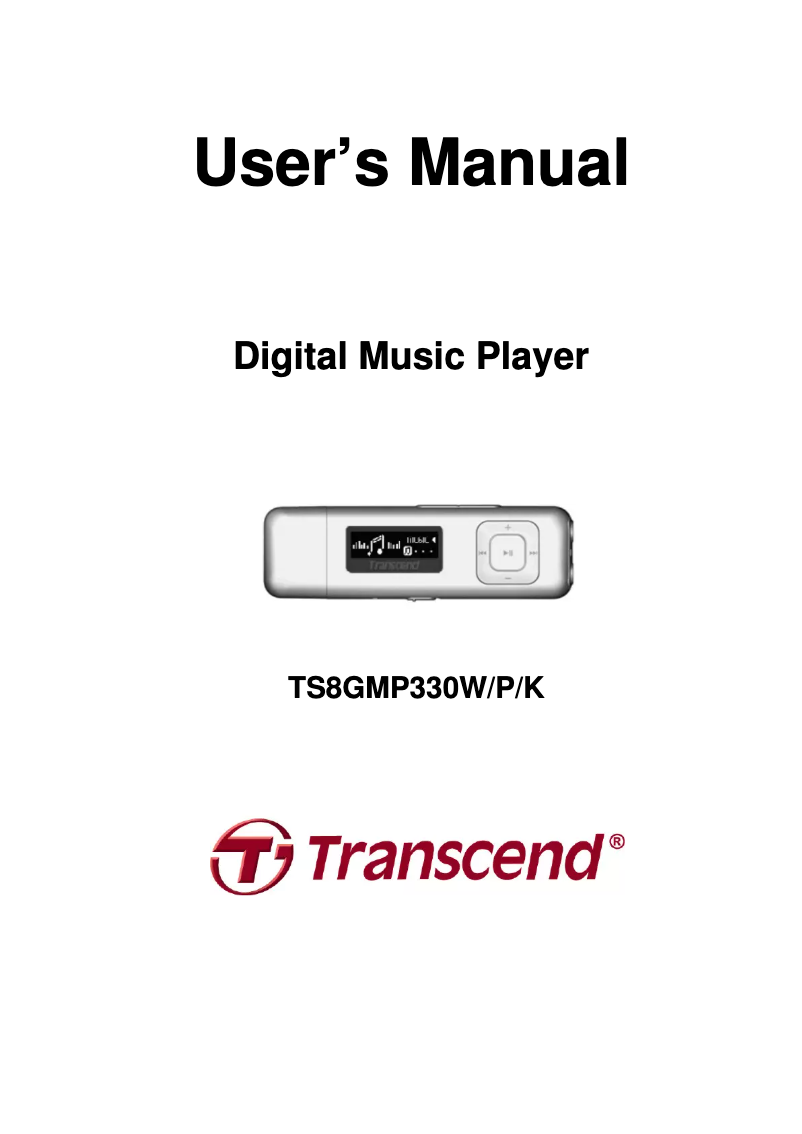 First page image of the manual for MP330