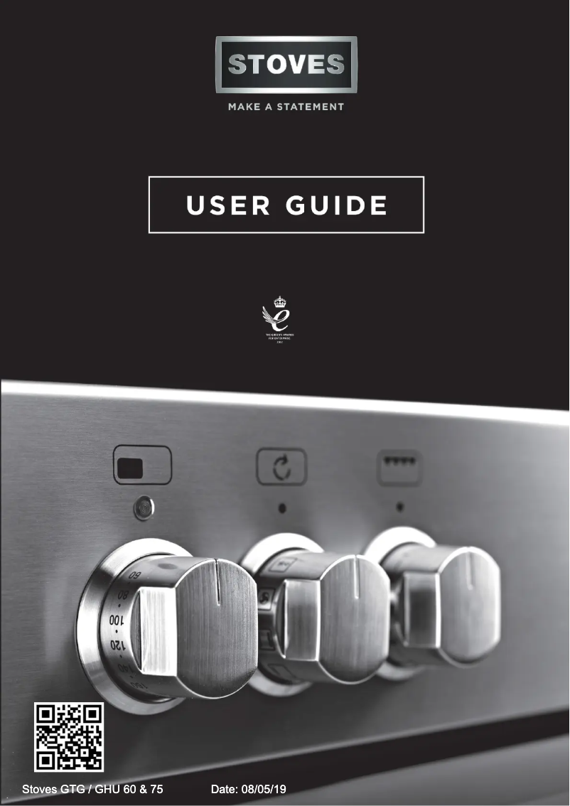 Page 1 of the manual User Manual Stoves GHU75C