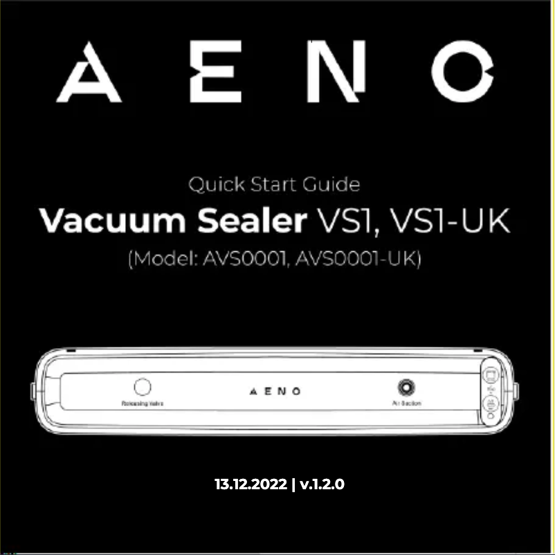 First page image of the manual for VS1