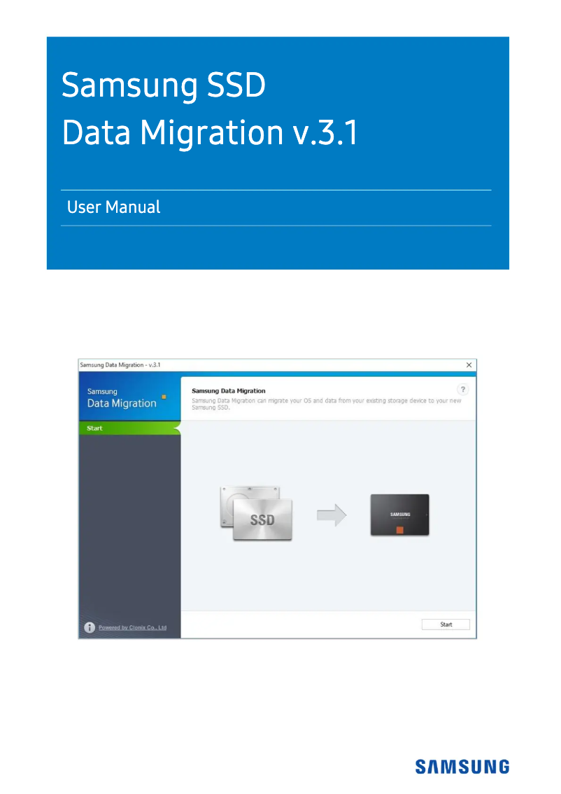 First page image of the manual for 860 QVO