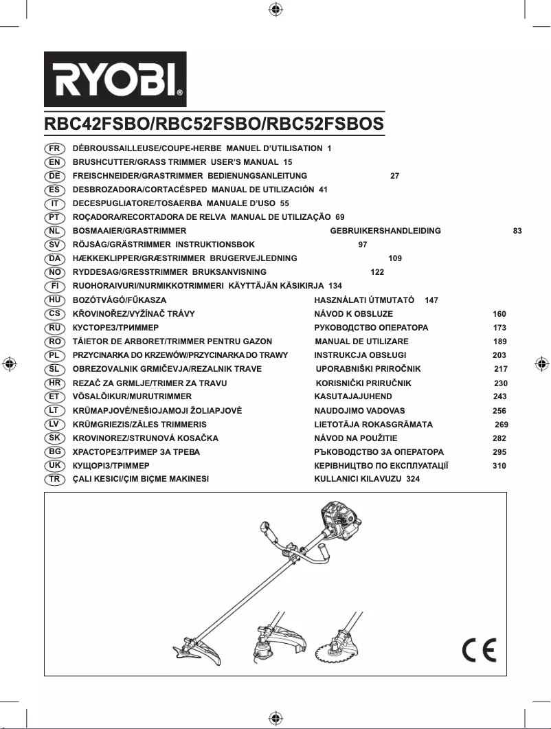 First page image of the manual for RBC42FSBO