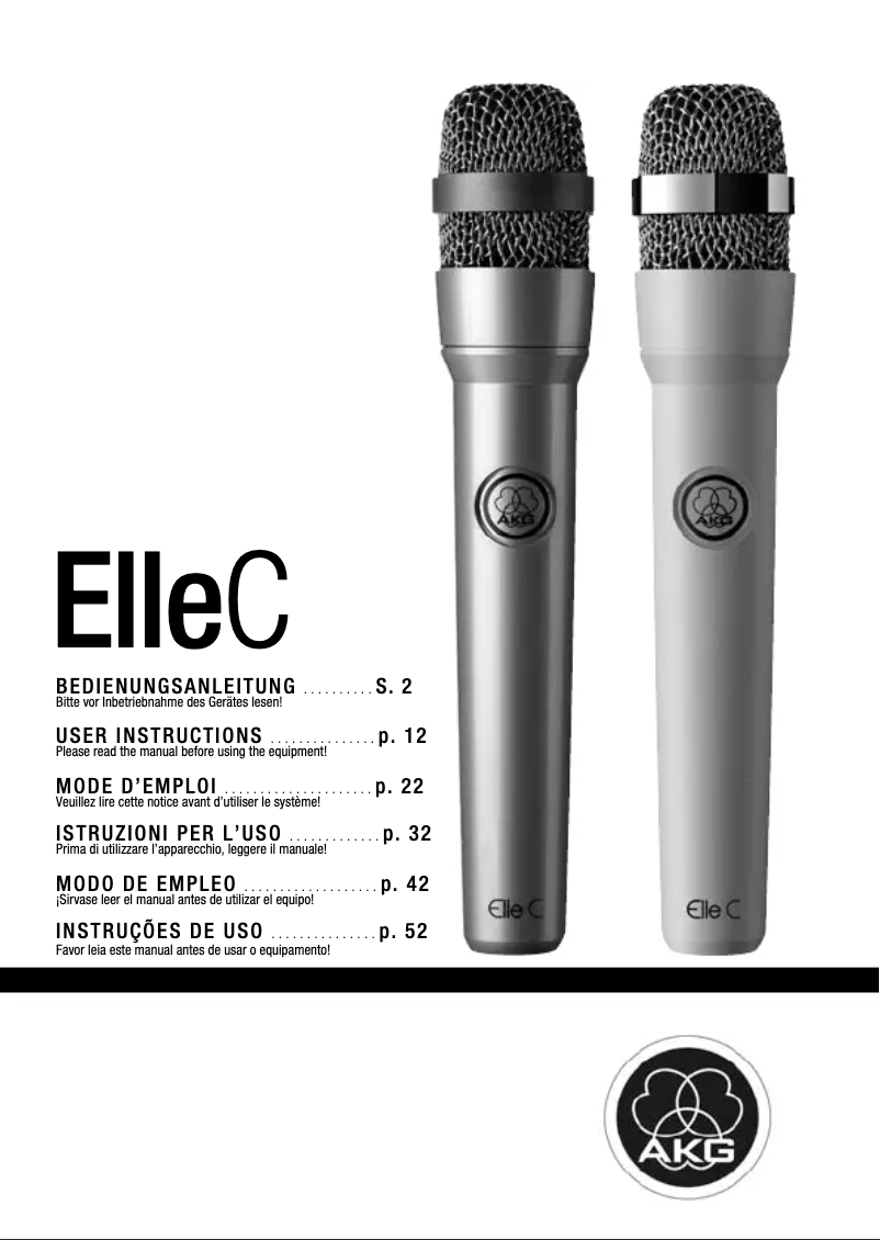 First page image of the manual for Elle C