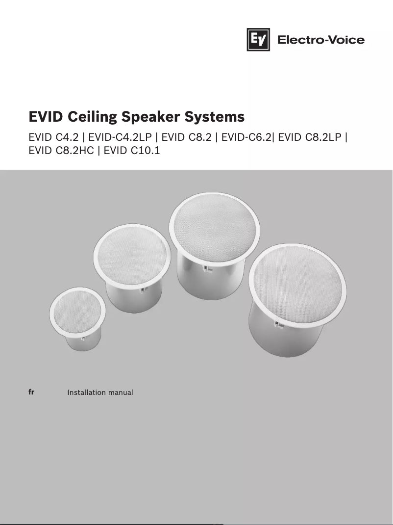 First page image of the manual for EVID C4.2