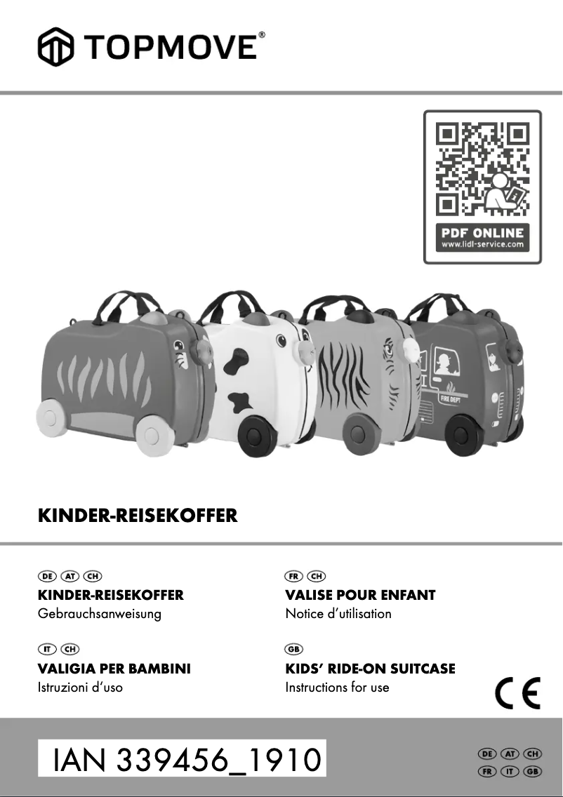 First page image of the manual for IAN 339456