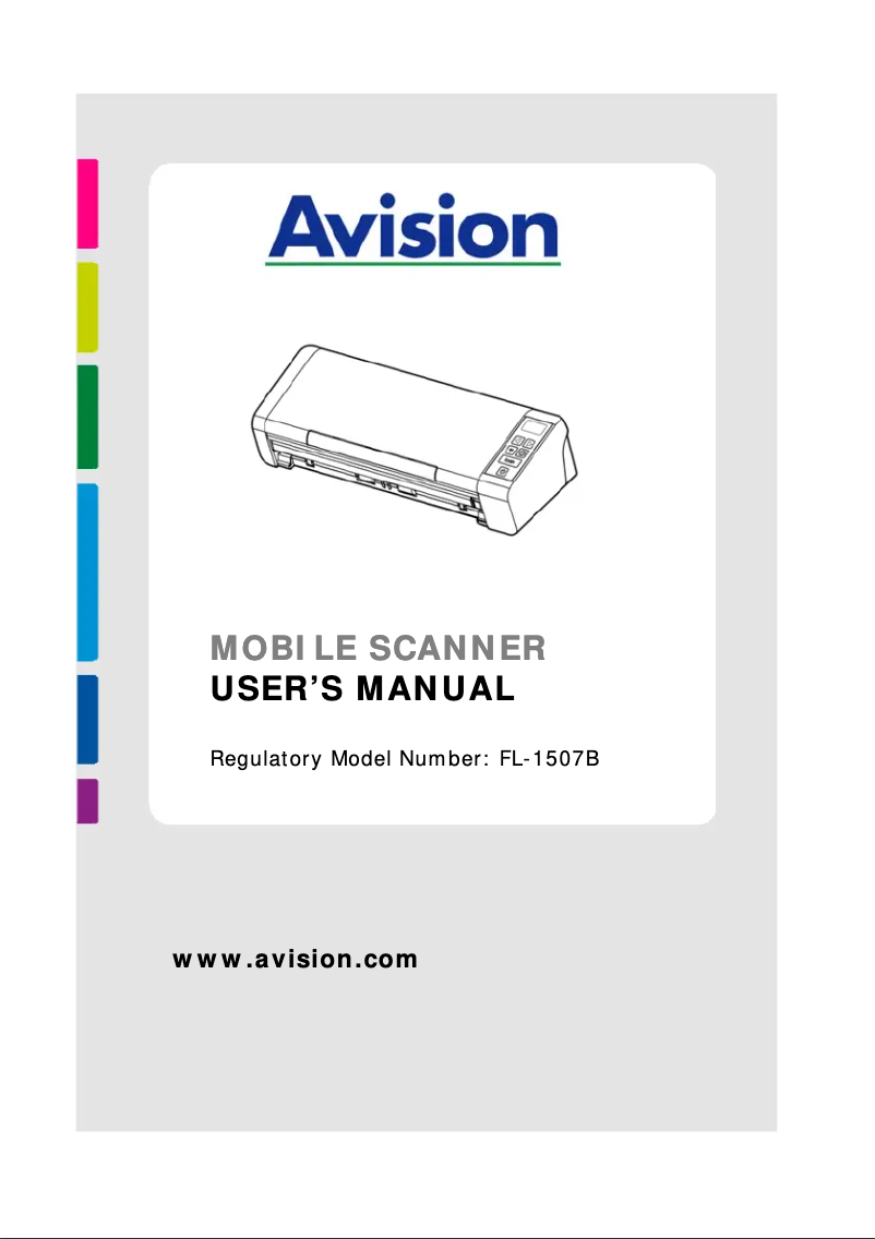 First page image of the manual for AD215W