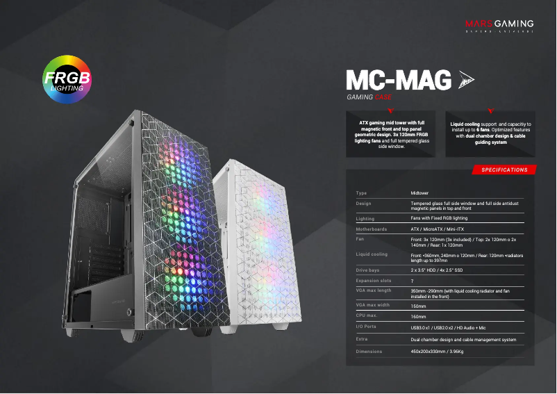First page image of the manual for MC-MAG