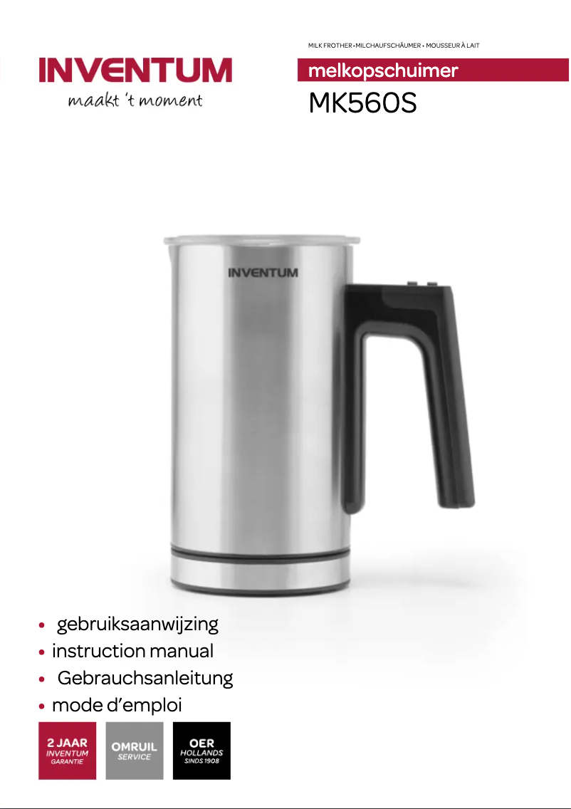 Page 1 of the manual User Manual Inventum MK560S