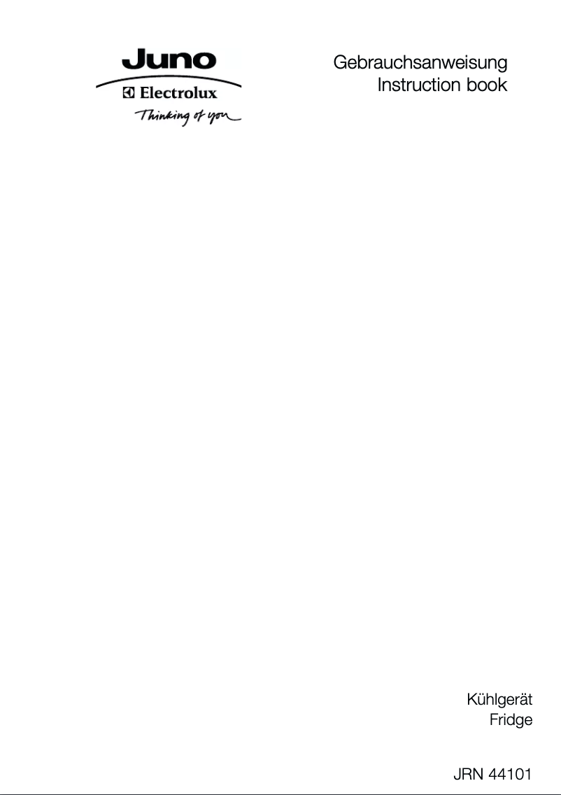 First page image of the manual for JRN44101