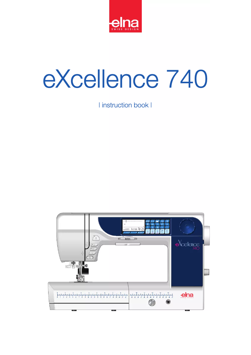 First page image of the manual for eXcellence 740