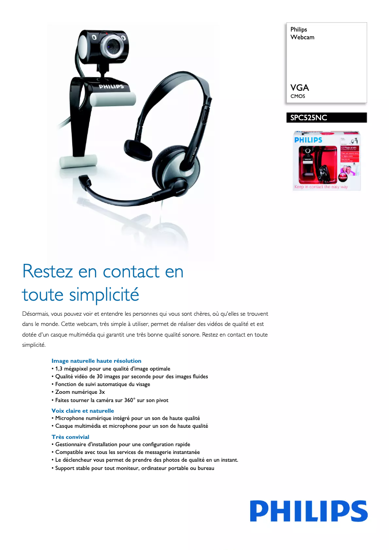 First page image of the manual for SPC525NC